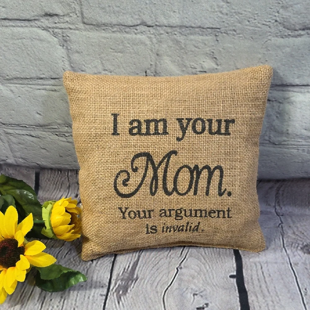 Burlap Accent Pillow 